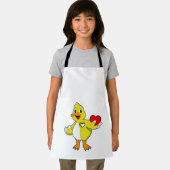 Ente mit Herz Schürze (Insitu)