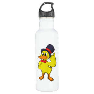 Ente mit Hut Edelstahlflasche