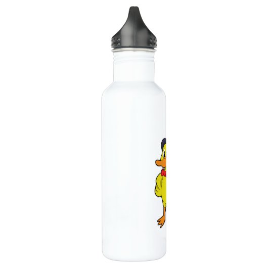 Ente mit Hut Edelstahlflasche (Links)
