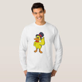 Ente mit Hut T-Shirt (Vorne ganz)