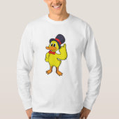 Ente mit Hut T-Shirt (Vorderseite)