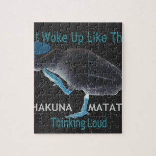 Ente mit Ich wachte so auf & Hakuna Matata Text Puzzle