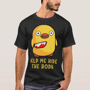 Ente mit Knife T-Shirt Niedlich Mord, lustig helfe
