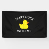 Ente mit mir-Funny-Gummi-Ente Banner (Horizontal)