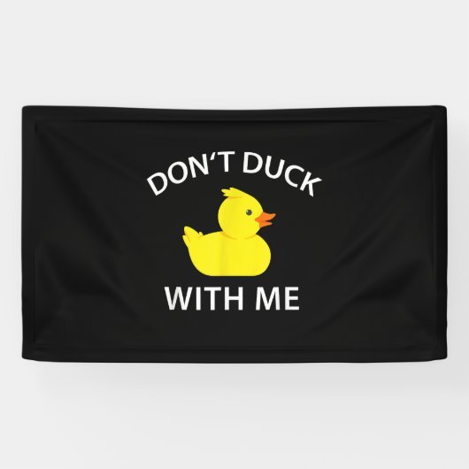 Ente mit mir-Funny-Gummi-Ente Banner (Horizontal)
