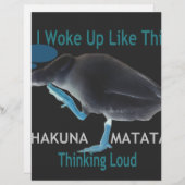 Ente mit mir Weckte so auf und Hakuna Matata Text Briefkopf (Vorne/Hinten)