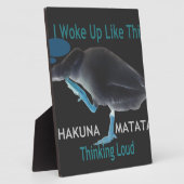 Ente mit mir Weckte so auf und Hakuna Matata Text Fotoplatte (Seite)
