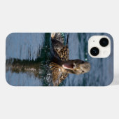 Ente mit offenem Schnabel Case-Mate iPhone Hülle (Rückseite (Horizontal))