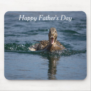 Ente mit offenem Schnabel Mousepad