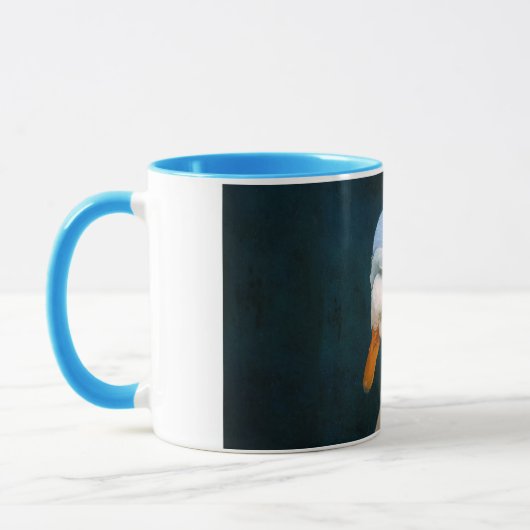 Ente mit Perlenohrring-Tasse Tasse (Links)
