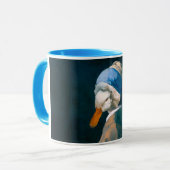 Ente mit Perlenohrring-Tasse Tasse (Vorderseite Links)