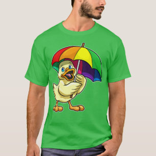 Ente mit Regenschirm T-Shirt