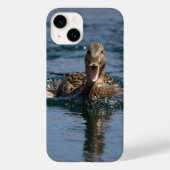 Ente mit Schnabel offen Case-Mate iPhone Hülle (Rückseite)