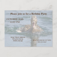 Ente mit Schnabel offen