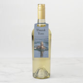 Ente mit Schnabel offen Flaschenanhänger (Auf Flasche)