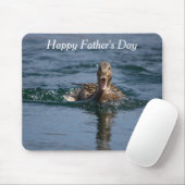 Ente mit Schnabel offen Mousepad (Mit Mouse)