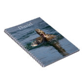 Ente mit Schnabel offen Notizblock (Rechte Seite)