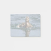 Ente mit Schnabel offen Post-it Klebezettel (Vorderseite)