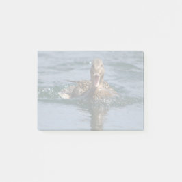 Ente mit Schnabel offen Post-it Klebezettel