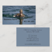 Ente mit Schnabel offen Visitenkarte (Vorne/Hinten)