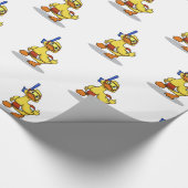 Ente mit Schnorchelmaske | Farbe wählen Geschenkpapier (Ecke)