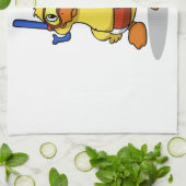 Ente mit Schnorchelmaske| Rückenfarbe Geschirrtuch (Gefaltet)