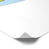 Ente mit Sonnenbrille Poster (Ecke)