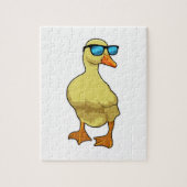 Ente mit Sonnenbrille Puzzle (Vertikal)
