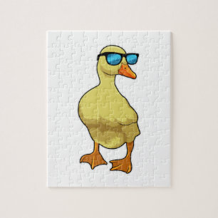 Ente mit Sonnenbrille Puzzle