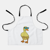 Ente mit Sonnenbrille Schürze (Vorderseite)