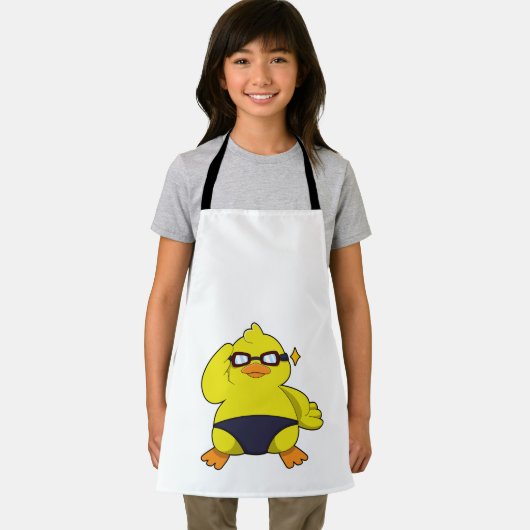 Ente mit Sonnenbrille Schürze (Insitu)