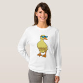 Ente mit Sonnenbrille T-Shirt (Vorne ganz)