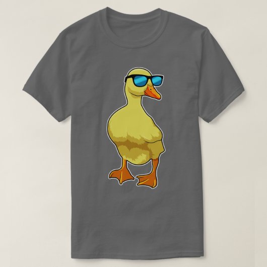 Ente mit Sonnenbrille T-Shirt (Design vorne)