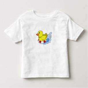 Ente mit Swim-Ring in Wasser.PNG Kleinkind T-shirt