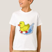 Ente mit Swim-Ring in Wasser.PNG T-Shirt (Vorderseite)