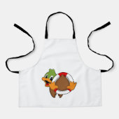 Ente mit Swim-Ring Schürze (Vorderseite)