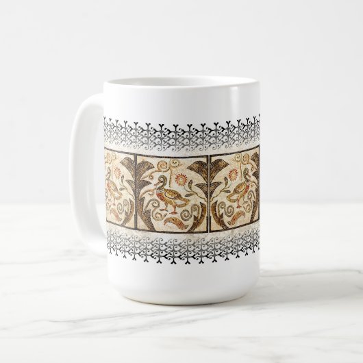 Ente - Mosaik Kaffeetasse (Vorderseite Links)
