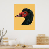 Ente: Muscovy Head Poster (Küche)