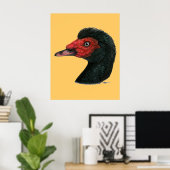 Ente: Muscovy Head Poster (Heimbüro)