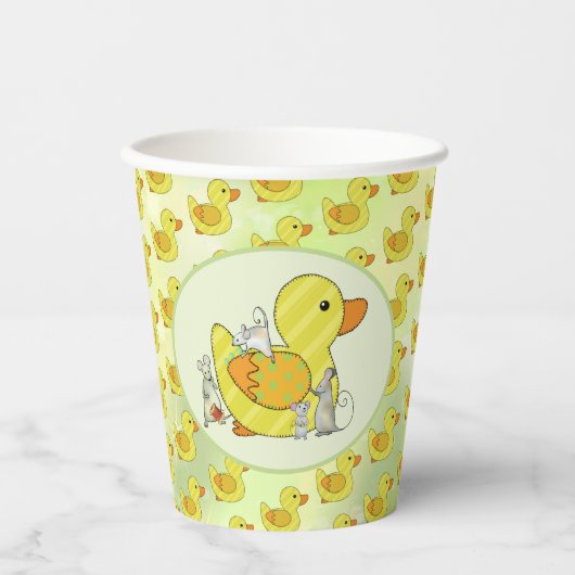 Ente nähen pappbecher (Vorderseite)