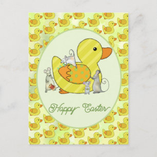 Ente nähen postkarte