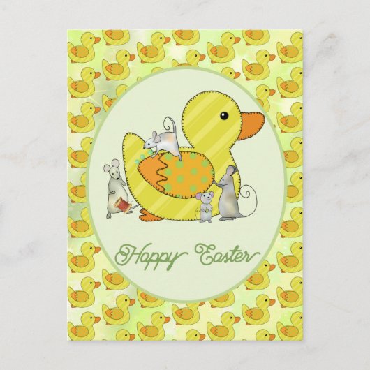 Ente nähen postkarte (Vorderseite)