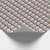 Ente namens Regenbogen Geschenkpapier (Ecke)