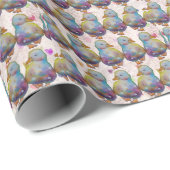 Ente namens Regenbogen Geschenkpapier (Rolleneckpunkt)