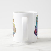 Ente namens Regenbogen Jumbo-Tasse (Rückseite)