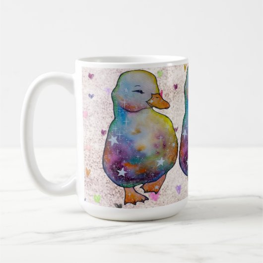 Ente namens Regenbogen Kaffeetasse (Links)