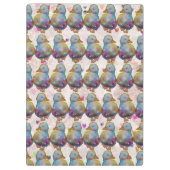 Ente namens Regenbogen Klemmbrett (Rückseite)
