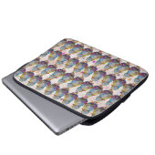 Ente namens Regenbogen Laptopschutzhülle (Vorne Knopf)