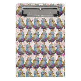 Ente namens Regenbogen Mini Klemmbrett