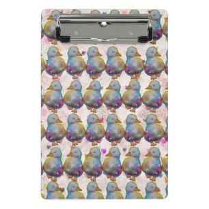 Ente namens Regenbogen Mini Klemmbrett